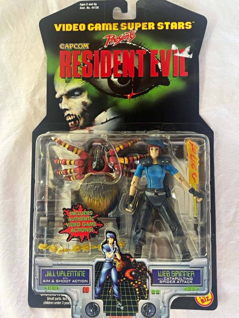 Toy Biz Resident Evil Jill Valentine Figure w/ Web Spinner